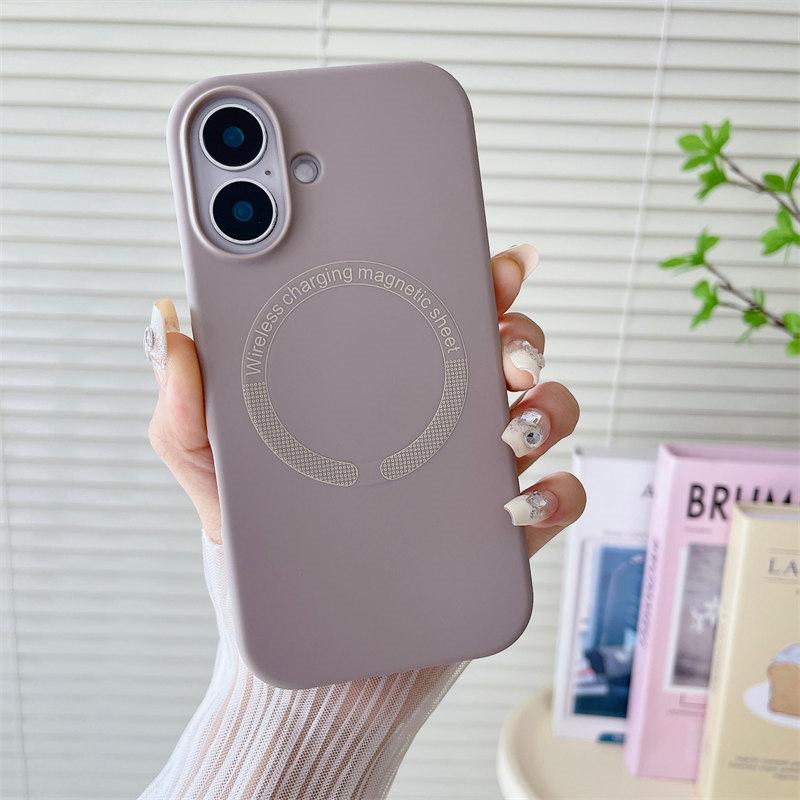 Роскошный красочный чехол для беспроводной зарядки Magsafe для iPhone 16 14 13 11 12 15 Pro Max Plus, ударопрочный защитный бампер, мягкий чехол