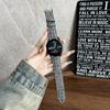 Leather Wrist Straps with Pattern For Samsung Galaxy Watch7/Watch6 20mm Universal Watch Bands