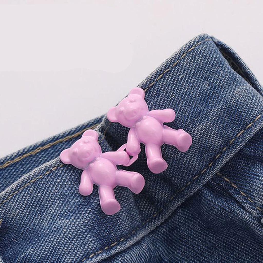 Брюки «Медведь» Пряжка на талии Регулируемые булавки на джинсовых пуговицах Съемный пояс Затягивающий пояс Зажимы для брюк Джинсовые пуговицы не требуют шитья
