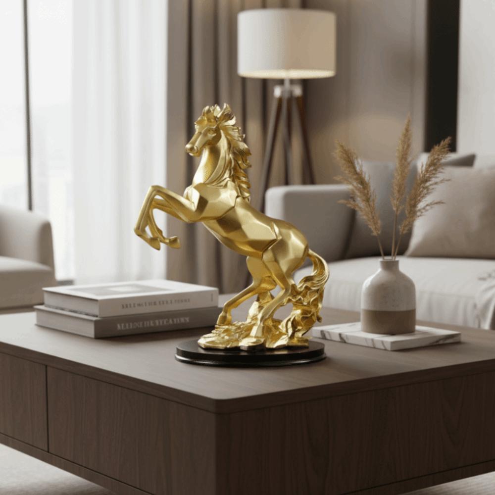 Handicraft Horse Statue Modern Animal Sculpture Desktop Ornament Horse Ornament  Office