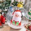 24 Inch Inflatable Christmas Ball Ornament Large Clear Blow Up Ball Christmas Decoration with Snowman Santa Tree Inside for Holiday Yard Lawn Decor