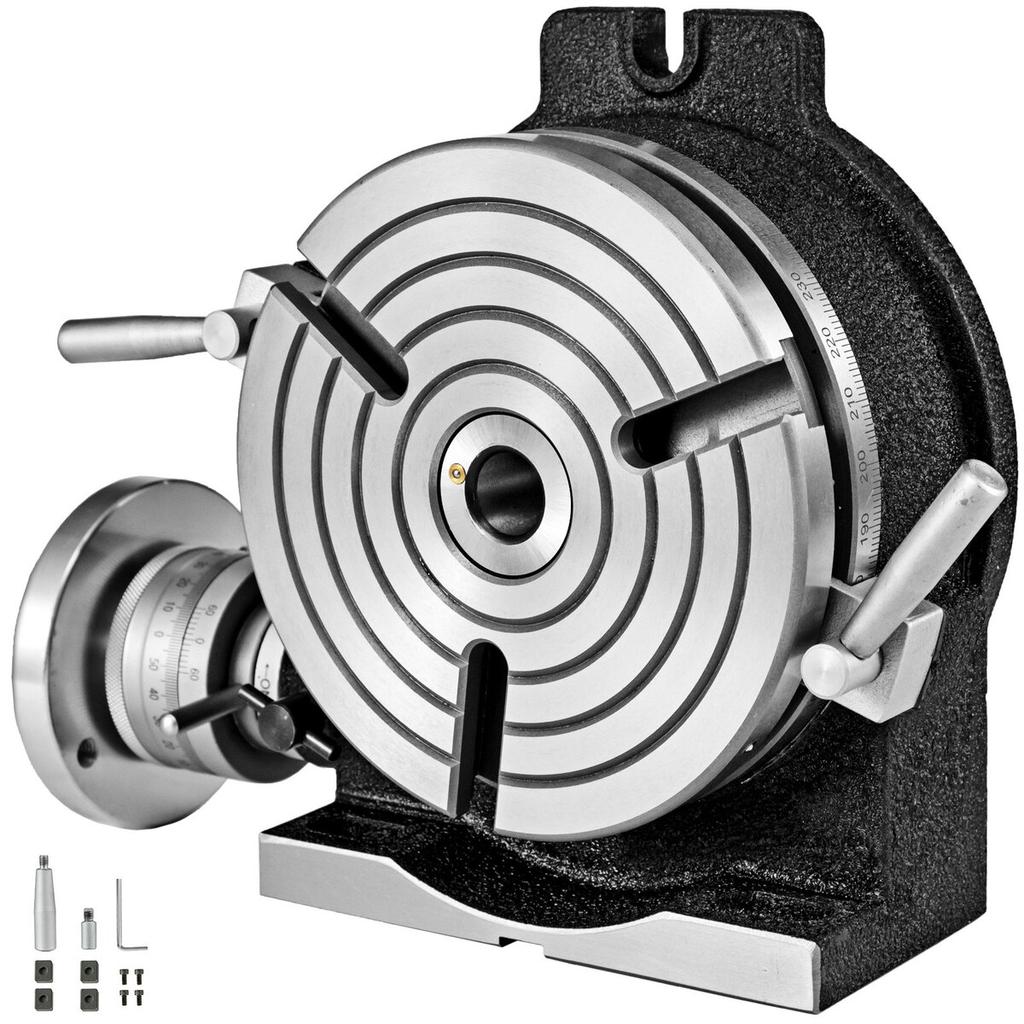 Rotary Table 8 INCH/200 MM Horizontal Vertical Rotary Table 3-Slot Rotary Table for Milling Machine MT-3 Rotary Table for Milling 360 Degrees