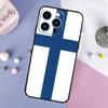 Чехол для мобильного телефона iPhone14 Plus, чехол для мобильного телефона с финским флагом, окрашенный в цвет анти-падения для руки, устойчивой к падению