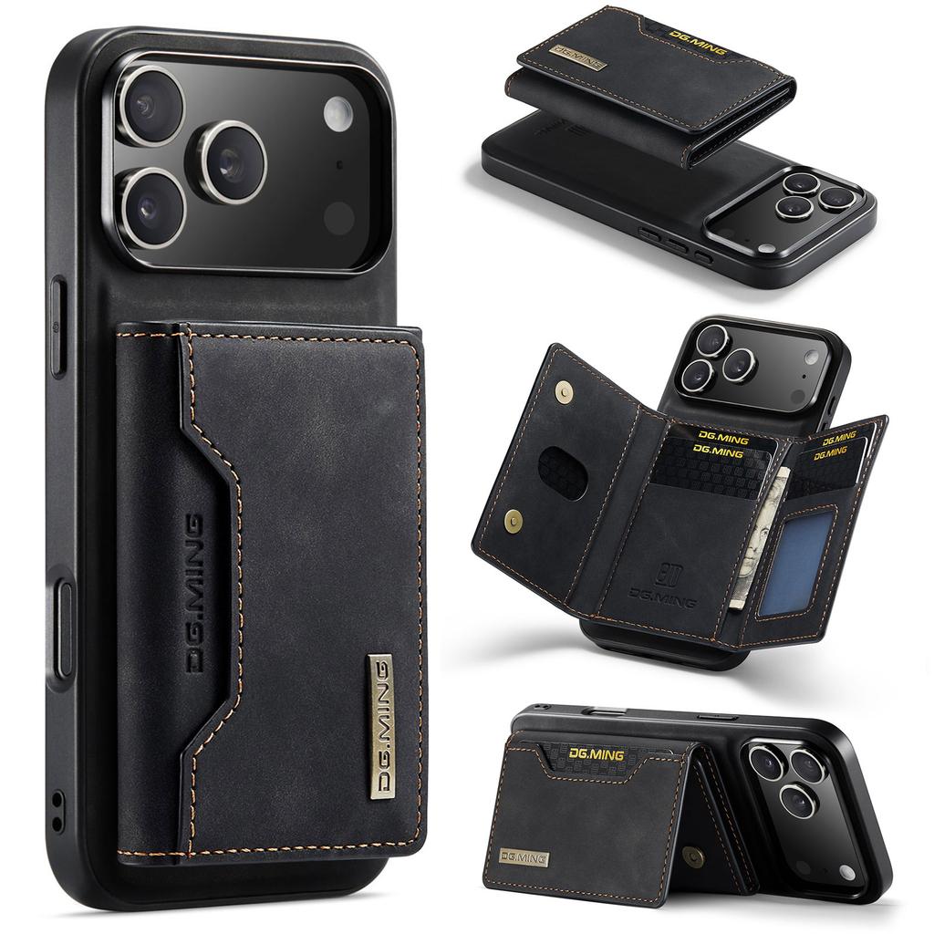 2 в 1 Съемный Магнитный Кожаный Чехол для Телефона для IPhone 17 Air 16 15 14 13 12 11 Plus Pro Max Обложка-Кошелек Держатель для Карт Карман