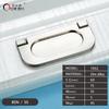 Contemporary and Contracted Drawer Cupboard Door Handle Zinc Alloy Cabinet Door Handle Hidden Interlock Shake Handshandle