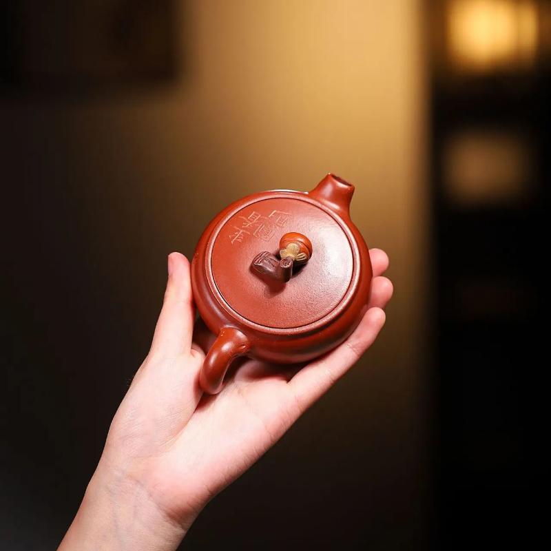 90 мл Знаменитый чайник из фиолетовой глины Исин небольшой емкости, чайник ручной работы из сырой руды Дахунпао, китайский чайный сервиз Цзыша, чайная утварь