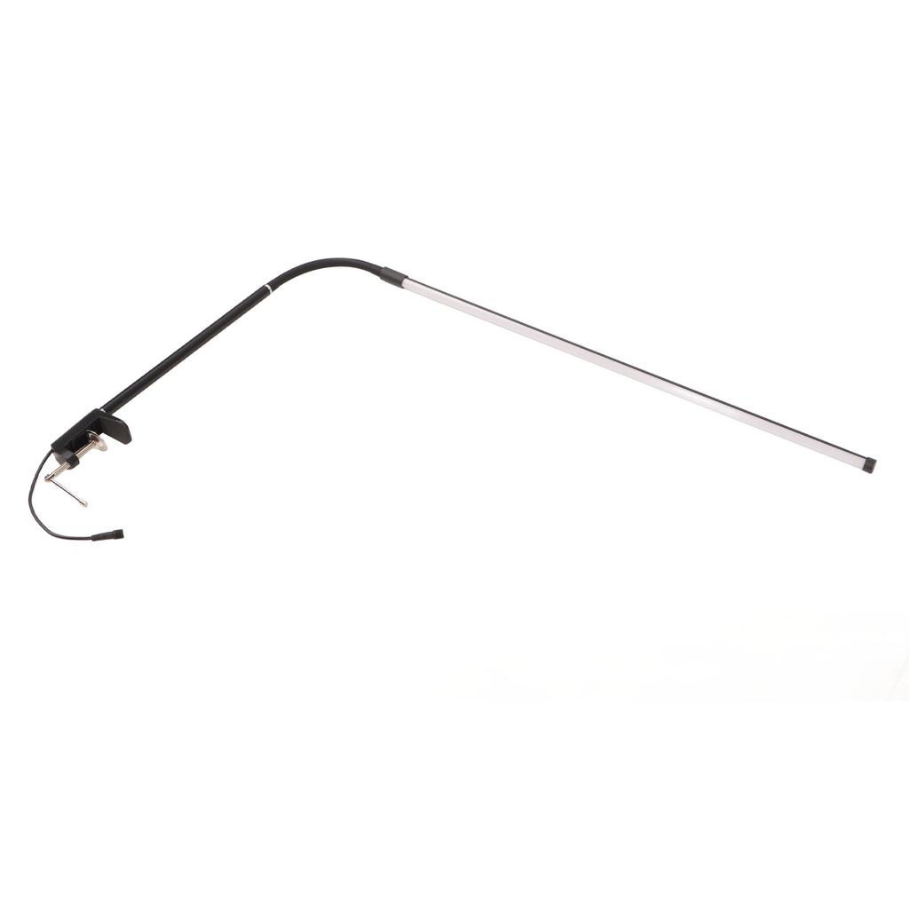 Светодиодная настольная лампа с зажимом 5 уровней яркости от 3000K до 6500K вращающаяся на 350 градусов лампа для красоты ресниц черная