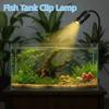 Rotatable LED Aquarium Light Dimming Adjustable Focus Spotlight Portable Fish Tank Clip Lamp  Home