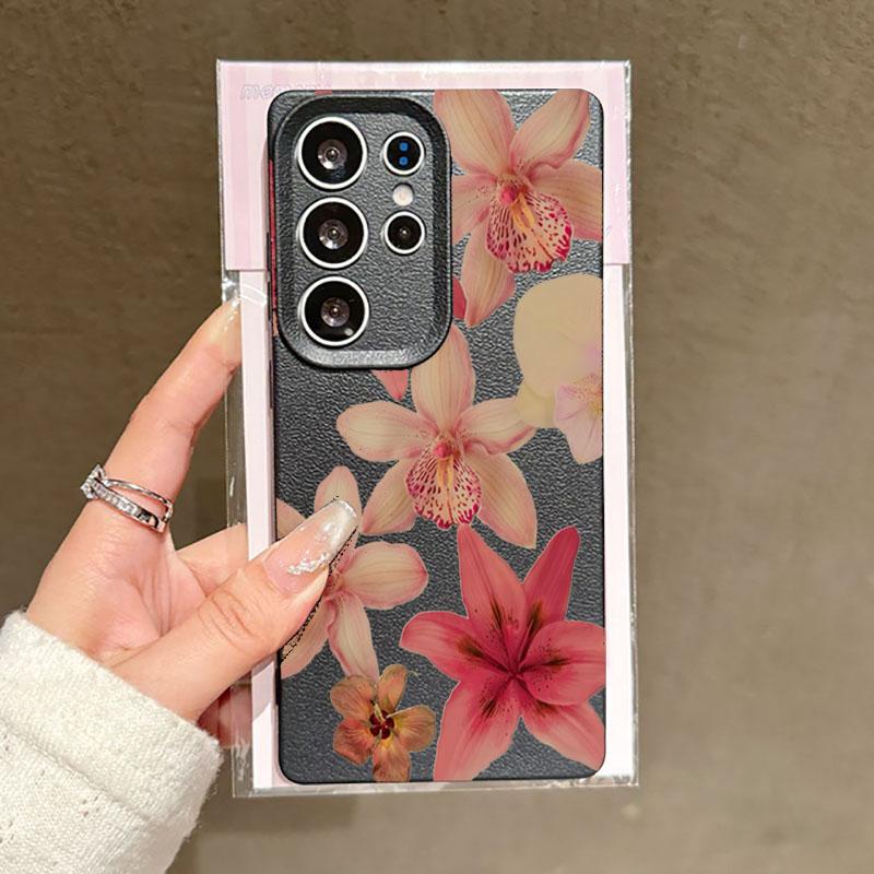 Чехол для телефона Samsung Galaxy S25 S24 S23 S22 S21 FE Plus Ultra с акварельным цветком гибискуса для A55 A35 A15 A16 A56 A53 A54
