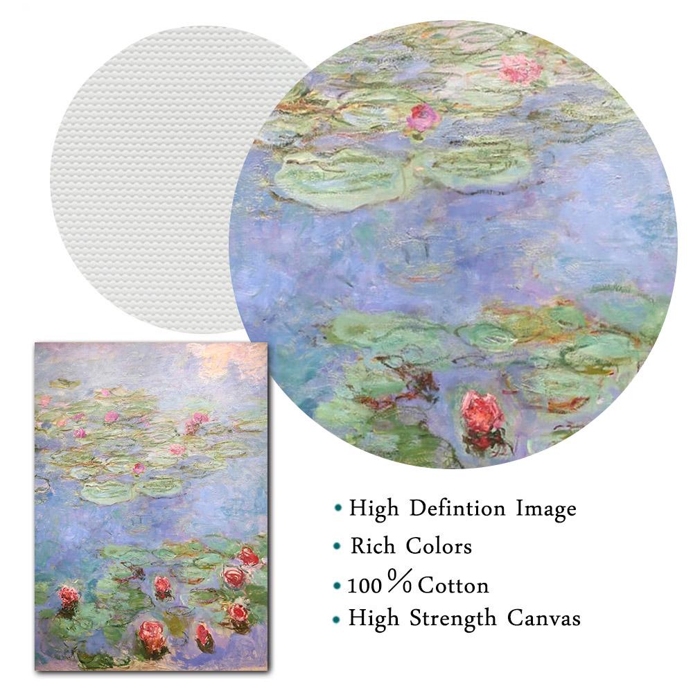 Моне классические кувшинки абстрактный пейзаж плакат импрессионизм холст живопись скандинавское настенное искусство для современного декора гостиной