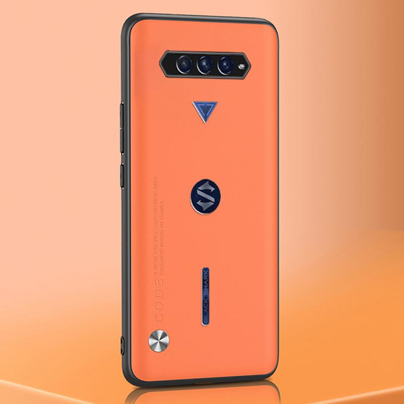 Luxury Leather Phone Case For Xiaomi Black Shark 4 3 5 Pro Cover Matte Silicone Protection Case For BlackShark 3 4 5 Pro Coque