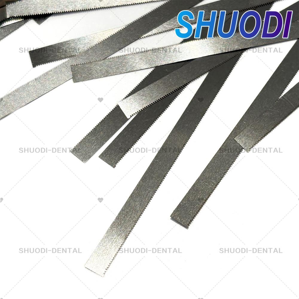 5 Pcs or 10 Pcs Dental Metal Polishing Stick Polishing Cutting Strips with Serration Whole Strip Serrated Edge Teeth Whitening Materials 4mm