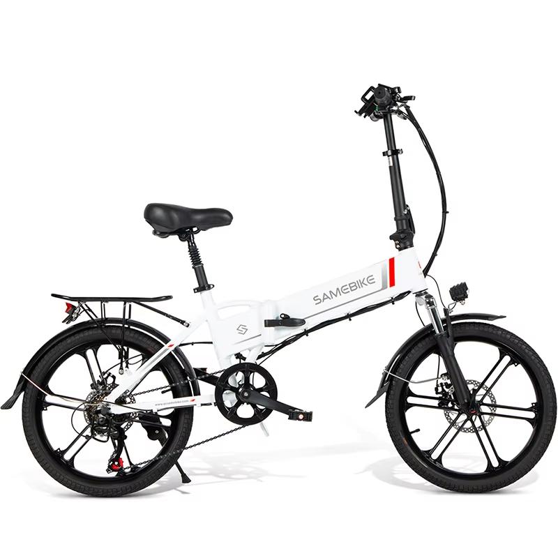 SAMEBIKE 20LVXD30-II Foldable Electric Bicycle for Adults 20 inch City E-bike with 48V 10.4Ah Removable Battery