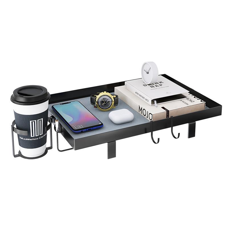 Student dormitory Bedroom Bedside rack No punching Adjustable bed Suspended storage board table Baffle bedside table