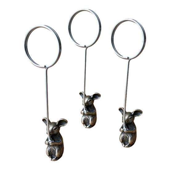 3Pcs Note Holder Stable Anti-Corrosive Spiral Clip for Notes Photos Menus Business Cards Retro Zodiac Desktop Ornament Unique Gift for Collectors