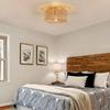 KY LEE Pendant Hemp Japanese Single E26 LED Simple Ceiling Shade Light for Living Hook Ceiling Mount Light, Rope, Style, Nordic, Stylish, Light,