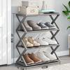 Household X-Shaped Shoe Rack Multifunctional Assembly Dust-proof Shoe Rack Cabinet Multi-layer Space-saving Shoe Storage Rack