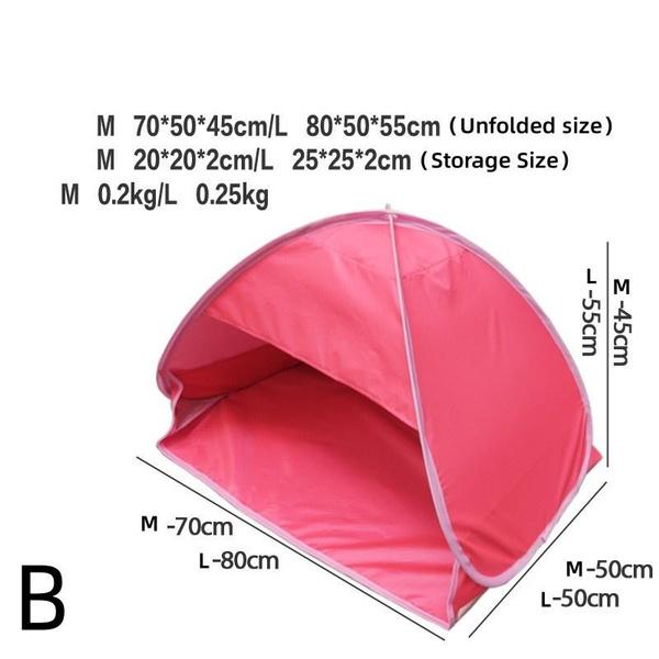 Large Portable Sun Shelter Outdoor Beach Headrest Tent Mini Sunbathing Head Tent Picnic Instant PopUp Canopy Windproof Sun Shade Tents