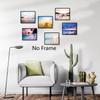 AIOCDIT Beach Wall Art Canvas Prints Bedroom Wall Decor,Coastal Art Posters Bathroom Living Room Ocean Aesthetics Set of 6 (8"x10",Unframed).