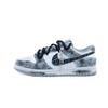 Кроссовки Dunk Натуральная Кожа Граффити Устойчивые к истиранию Нескользящие Низкие Кеды для скейтбординга Унисекс Серый Черный HF5441-105(Команда826-)