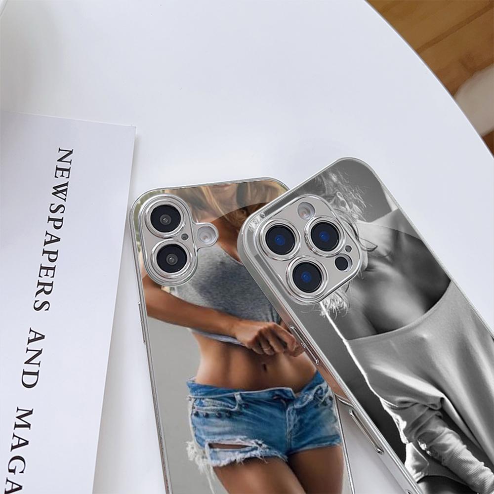 Чехол для телефона N173 Hot Girl Twerk It Swag Art для iPhone 16 15 Pro Max Samsung S24 S23 A54 A35 Xiaomi Redmi Note 13 Pro с позолоченной рамкой и закаленным стеклом