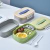 Ланч-бокс из нержавеющей стали с посудой Детский ланч-бокс Портативный ланч-бокс Bento Box Контейнеры для еды, пригодные для микроволновки