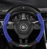 O2Leather Car Steering Wheel Cover For Volkswagen VW Golf 5 7 Mk5 Passat R GT Touran Up Polo Jetta B8 Tiguan GTD Scirocco GTI Golf