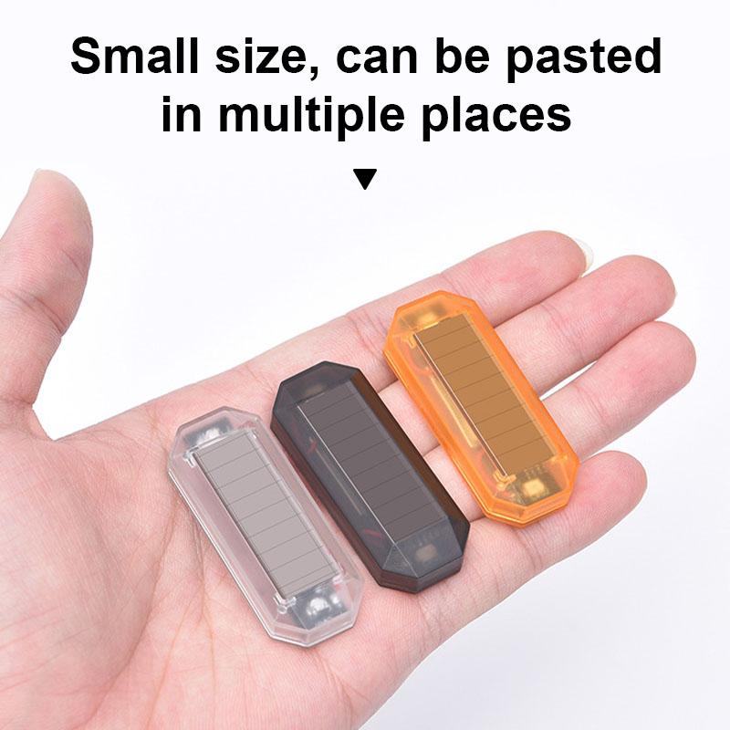 SEAMETAL Мини-светодиодный автомобильный предупредительный световой сигнал на солнечной энергии, ночная охранная имитация сигнальной лампы, беспроводная противоугонная лампа, мигающая имитация сигнальной лампы