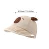 New Spring Summer Baby Bucket Hat Cute Capybara Soft Thin Newborn Bonnet Boys Girls Short Brim Sunscreen Hat Kids
