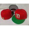 Mexico team closed-top cap Mexico Embroidered hip-hop cap Fully Enclosed Baseball Cap Letters M Cap