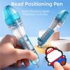 Позиционирующий ручка-пипетка с наконечником 2,6 мм, эргономичная ручка, прозрачный инструмент для позиционирования бусин, многоцелевая ручка для рукоделия с бусинами, без засорения, для детей, DIY