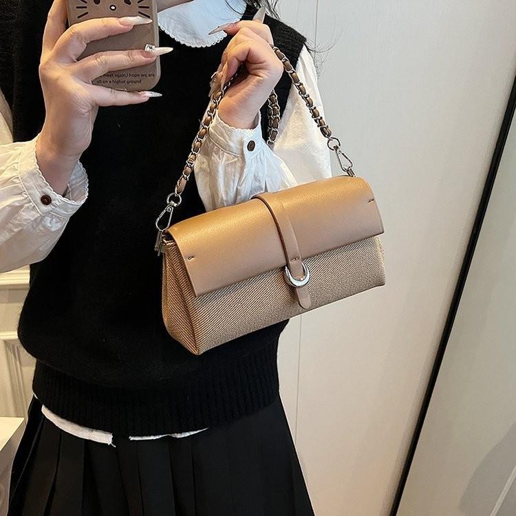 IELGY Simple Casual Fashion All-Match One-Shoulder Commuter Small Square Bag
