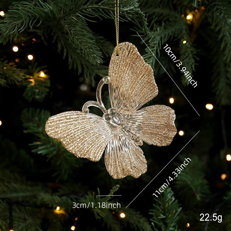 Christmas Tree Ornaments Glitter Ball Reindeer Snowflake Pendants Xmas Tree Decorations  New Year Party Decor Navidad