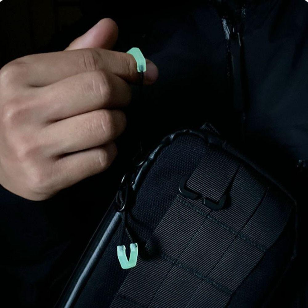 Светящаяся застежка-молния Хвостовая веревка U-образная светящаяся головка молнии Ремешок на молнии DIY Головка молнии