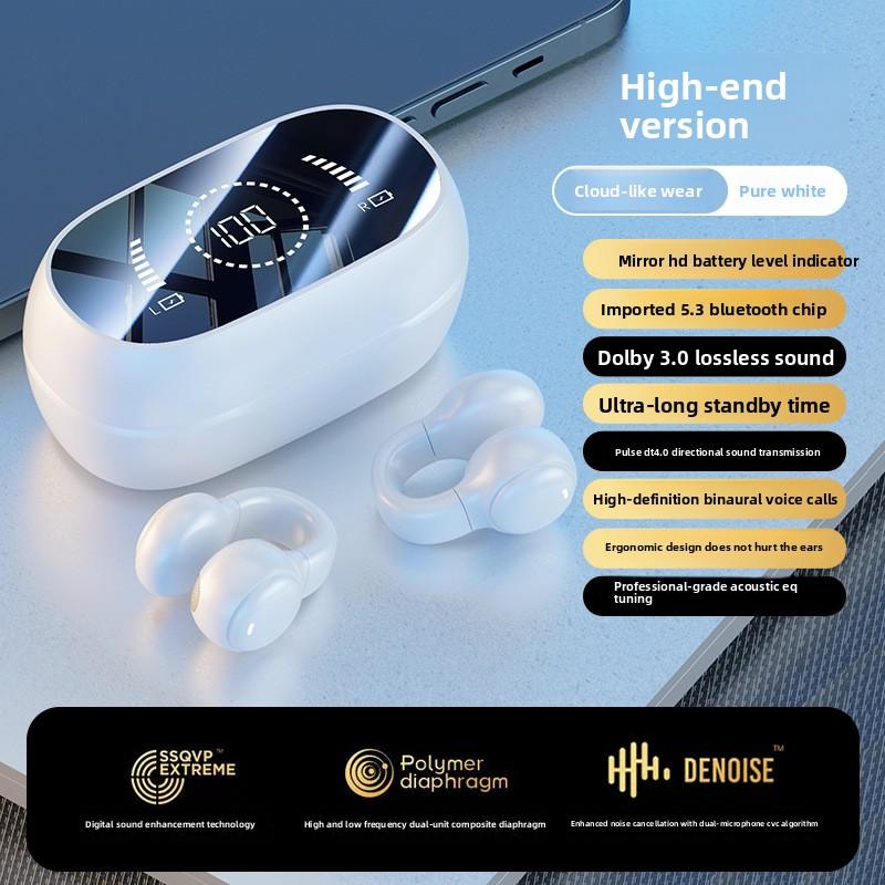 Admisitr Беспроводные Bluetooth-наушники M47 оснащены ушным зажимом, дисплеем уровня заряда батареи и обеспечивают чрезвычайно долгое время работы от аккумулятора.