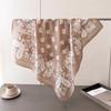 Cashew Print Imitation Silk Scarf Square Scarf High-End Shawl Versatile Neck Small Square Scarf Headscarf Scarf Women
