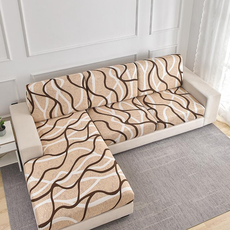 1Pcs Print Sofa Cushion Coverastic Protector Sofa Cover Personality Slipcover Matching Washable Couch Cover