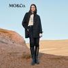 MO&Co. Merino Wool High-Neck Mid-Length Double-Faced Coat