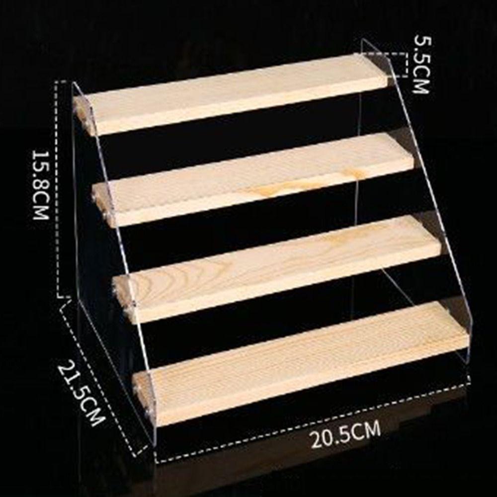 Прозрачная модельная полка для кукольных фигурок 2/3/4/5 слоев, держатели для хранения косметики, бытовая