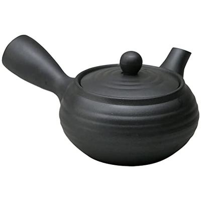 Чайник Suzuki Banko Ware, 1,5 дюйма, примерно. Вместимость 330 мл, на 1-2 человек, Черный Yogan, Сделано в Японии, 0977-5480