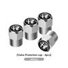 WEJKM1 Car Stickers For Alfa Romeo 4Pcs Car Tire Valve Value Protection Caps Badge Accessories For Alfa Romeo 159 Giulietta 156 147 Giu