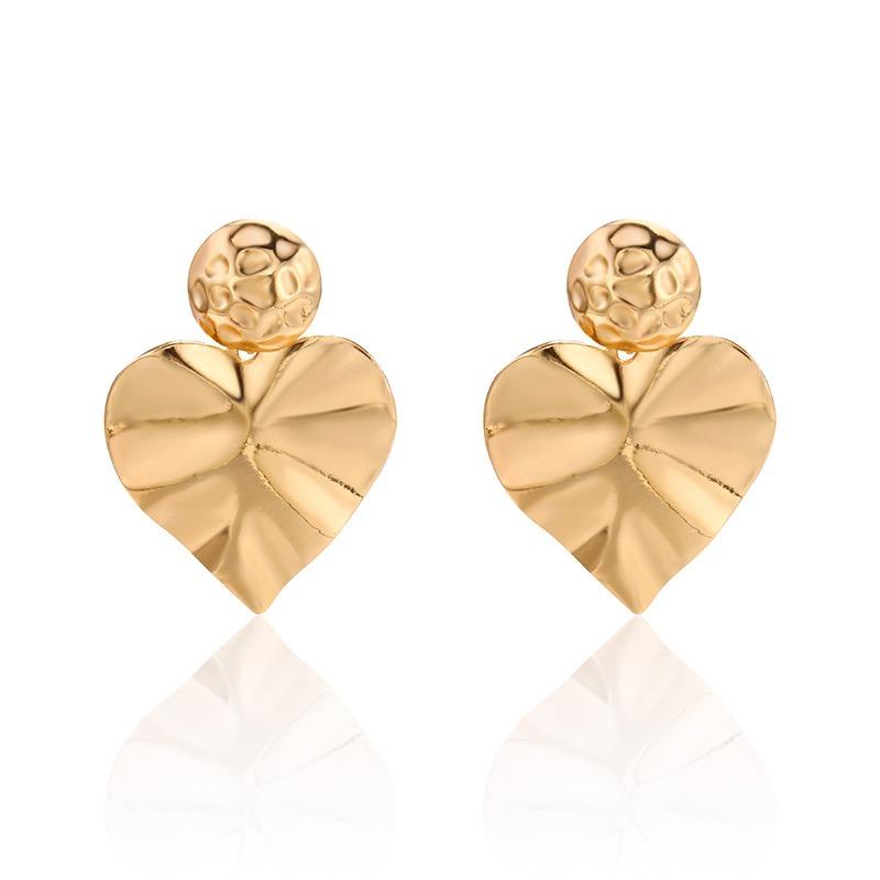 Exaggerated Love Earrings Jewelry Women's Personality Alloy Irregular Earrings Women's Fashion Stud Earrings