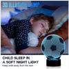 3d Led Night Light Football Desk Lamp Illuminating Lights 7 Color Gift Remote