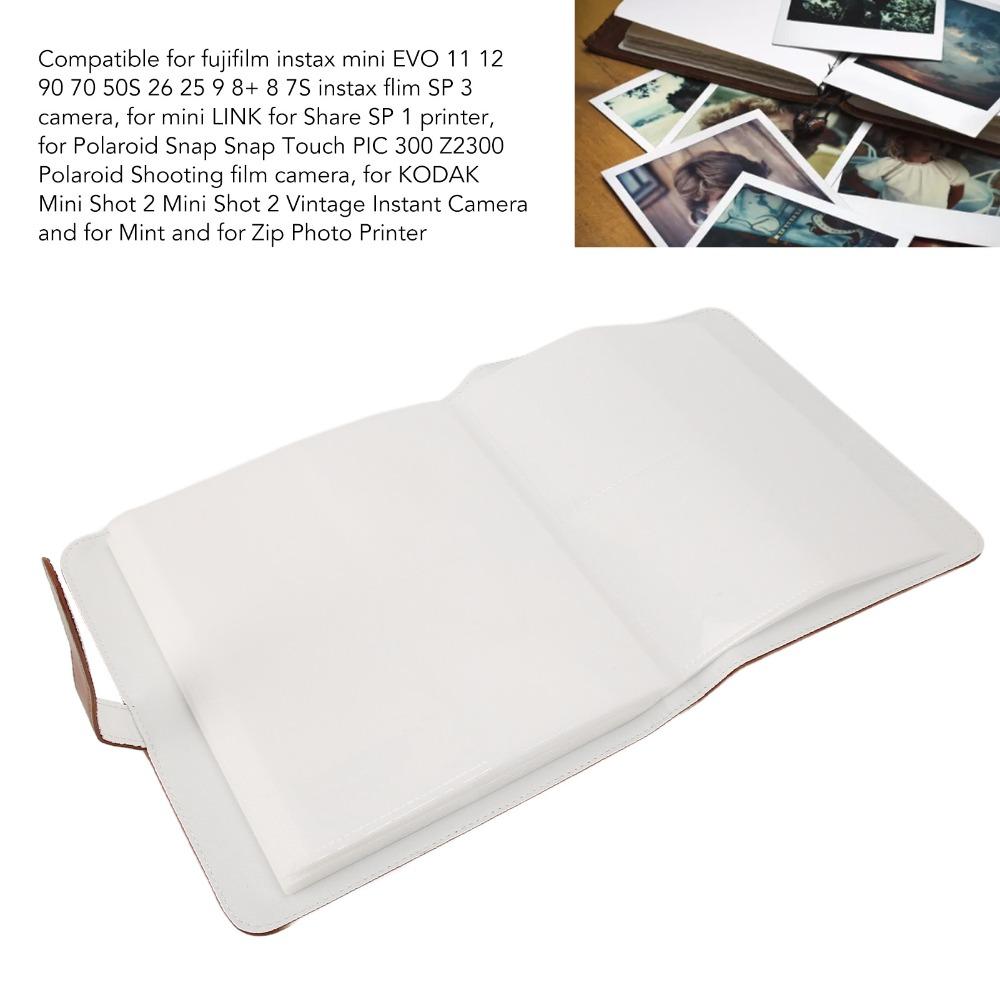 with PU Leather Cover Instant Camera Photo Album Large Capacity Photo Storage Book Home Use