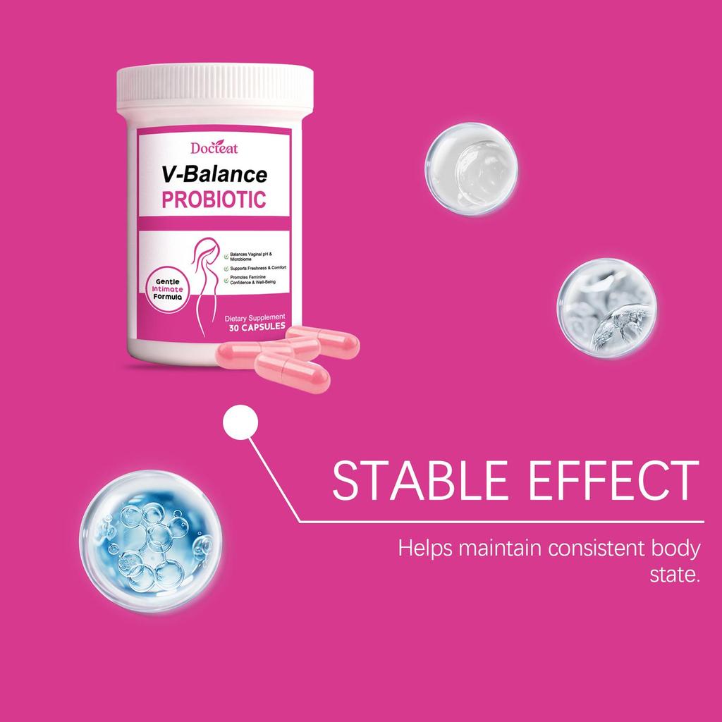 DOCTEAT Women's Probiotic Capsules for Vitality & Body Shape with Nutrients