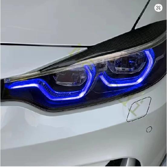 For 2018-2020 BMW M3 M4 F80 F32 F36 F33 F82 Adaptive Led Headlight CSL Blue Red Yellow Angel Eyes DRL 63117493229 63117493230
