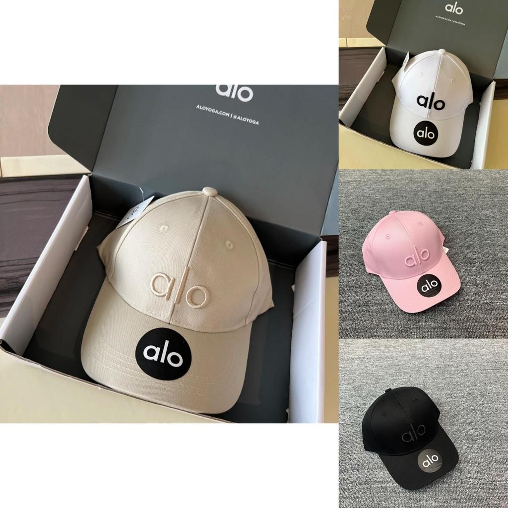 Бейсболка с вышивкой Alo Letter для женщин, смесовая хлопковая, козырек от солнца, повседневный летний модный аксессуар