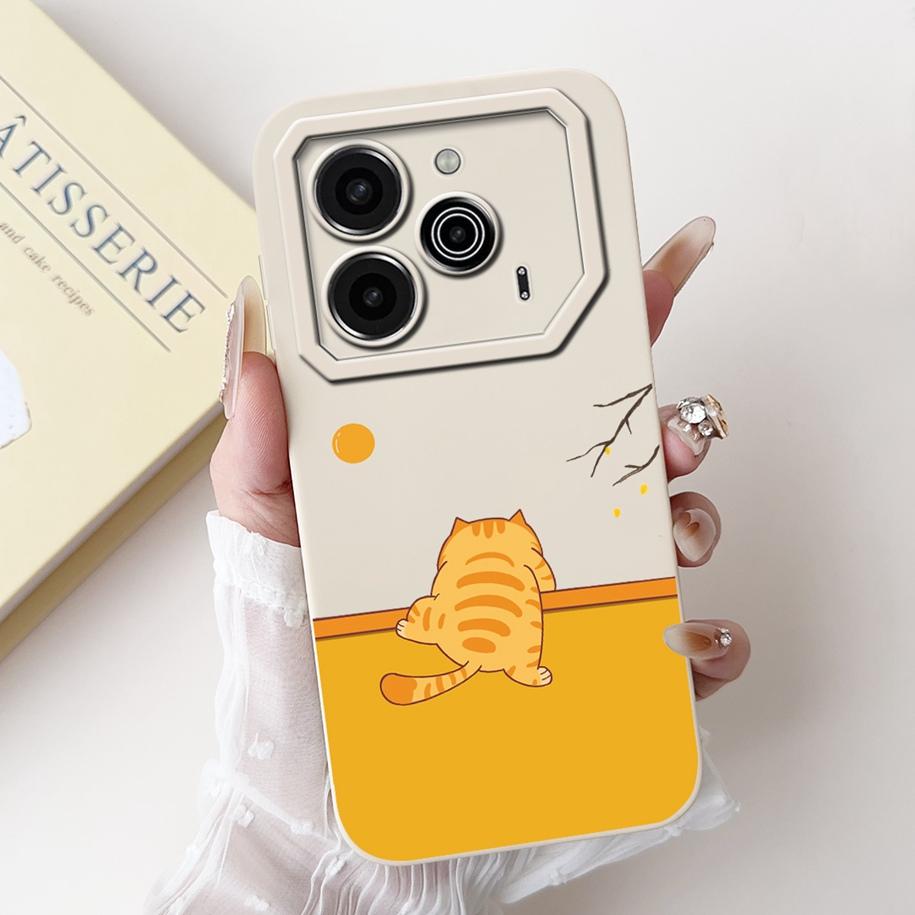 For Tecno Pova 6 Pro 5G 2024 Case LI9 Camera Lens Protective Cover Cute Panda Cartoon Soft Bumper For Tecno Pova 6 Pova6 5G Capa