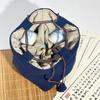 Компактный дорожный чайный набор с сумкой: Одна кастрюля, четыре чашки - Прочный хлопок и лен