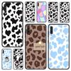 Черный чехол для Samsung A90 5g A80 A70s A70 A60 A50s A50 A40 A30s A30 A20s A20 A20e A10s A10 A10e, чехол с милой коровкой
